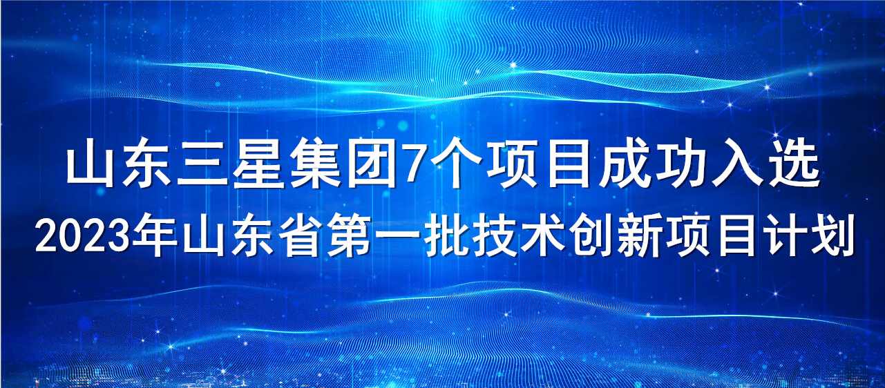 喜報(bào)！山東三星集團(tuán)7個(gè)項(xiàng)目成功入選2023年山東省第一批技術(shù)創(chuàng)新項(xiàng)目計(jì)劃